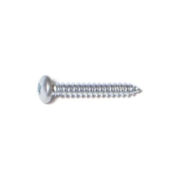 Midwest Fastener Sheet Metal Screw, #4 x 3/4 in, Zinc Plated Steel Pan Head Square Drive, 100 PK 08704 - main
